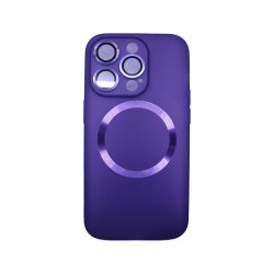 Capa Magnética com Lente de Câmara para Apple iPhone 14 Pro Roxo Capa Magnética com Lente de Câmara para Apple iPhone 14 Pro Roxo